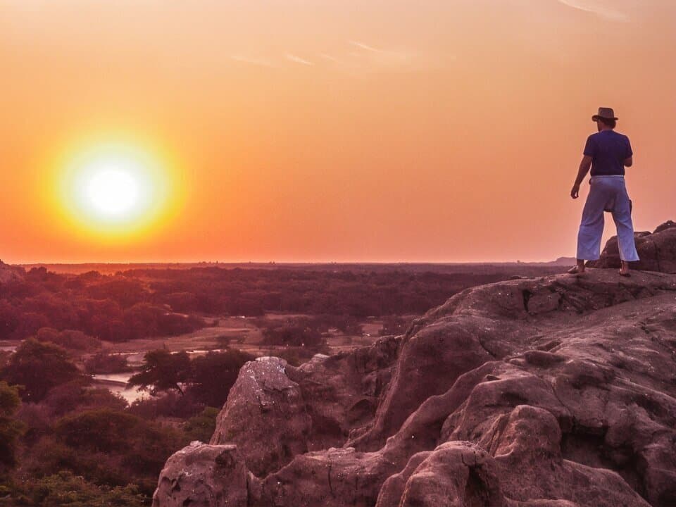 Pilgrim at sunset overlook