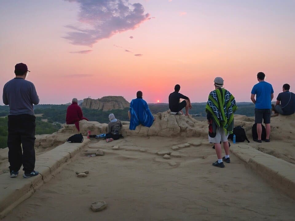 Top of the temple at Batan Grande